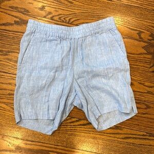 Blue Women’s Linen Shorts